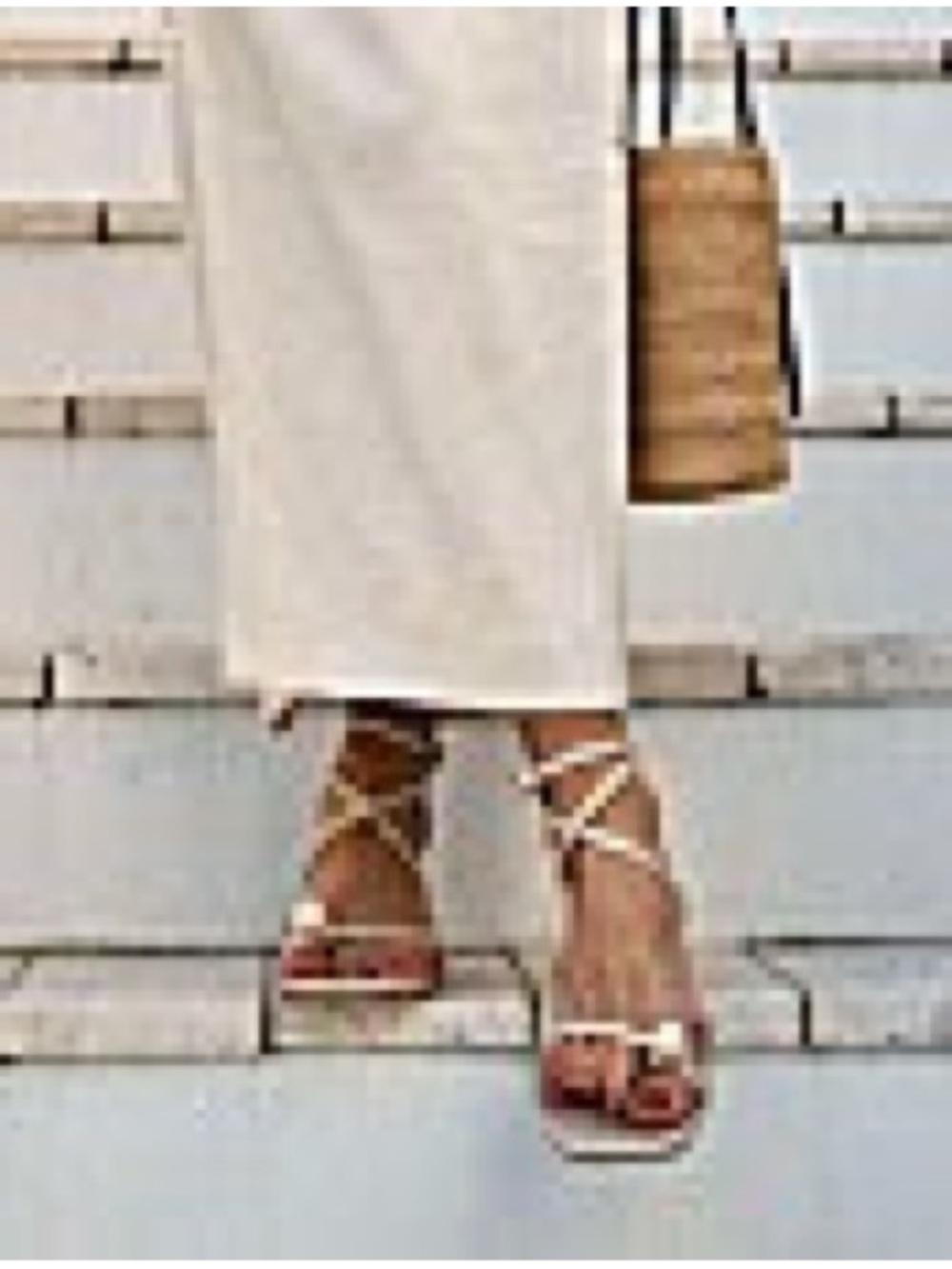 Antonio Melani x M.G. Style - The Flat Wrap Sandals, Sand, 8M